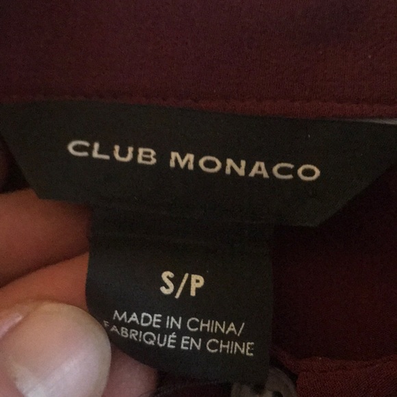Club Monaco Burgundy shirt - Picture 4 of 4